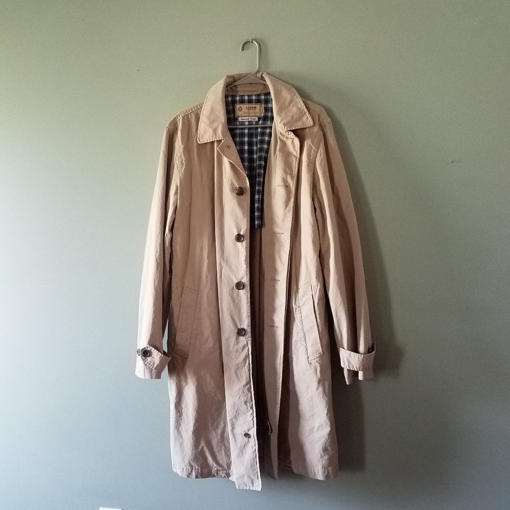 J. Crew men's Sutherland trench coat